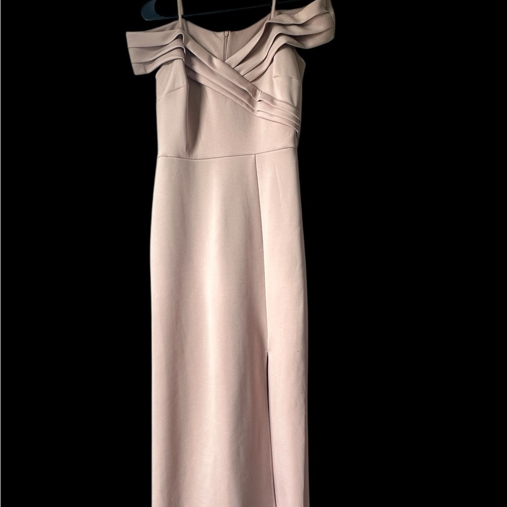 Enfocus Studio Blush One Shoulder Dress - Picture 2 of 5